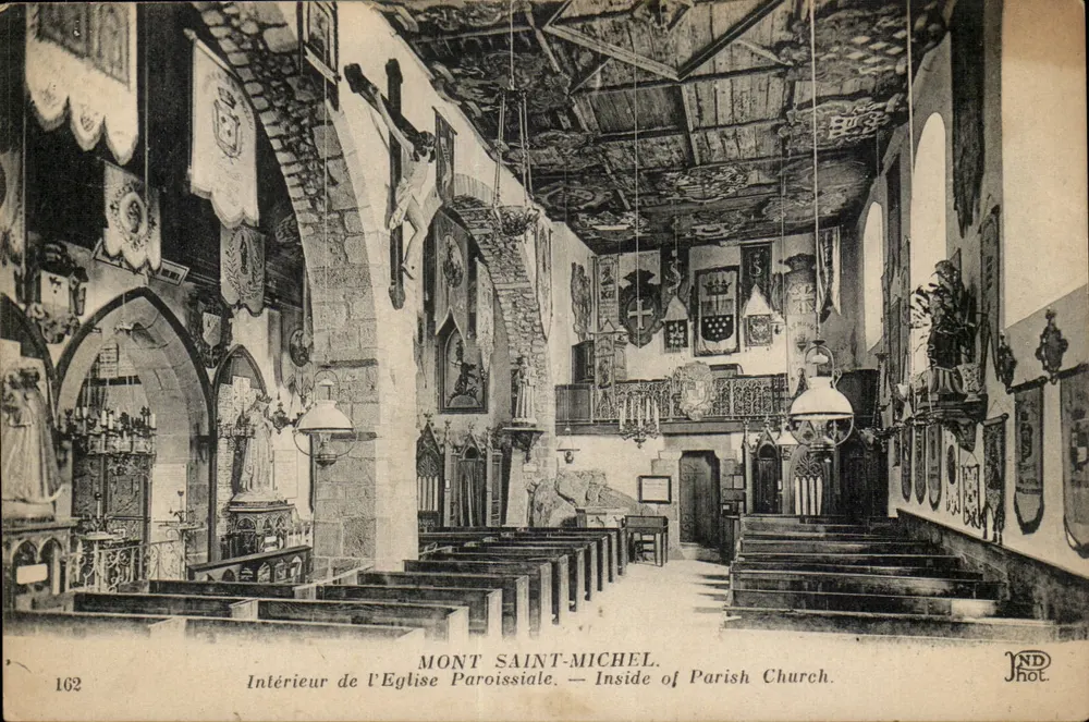 Mont Saint-Michel — Intérieur de l'Église Paroissiale — JND Phot. n°162 - Recto