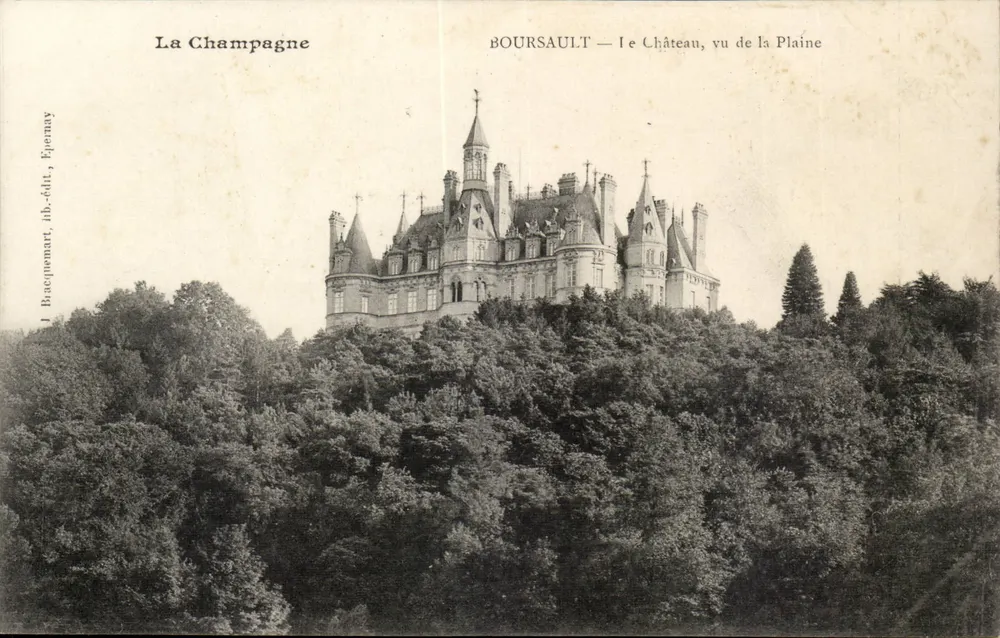 Boursault — The Castle, viewed from the Plain — Bacoquenart, Épernay - Front