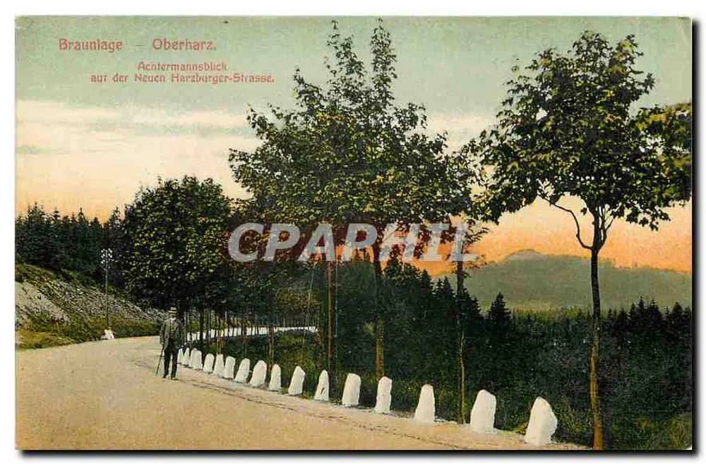 Braunlage — Oberharz. Achtermannsblick auf der Neuen Harsburger-Straße. - Vorderseite