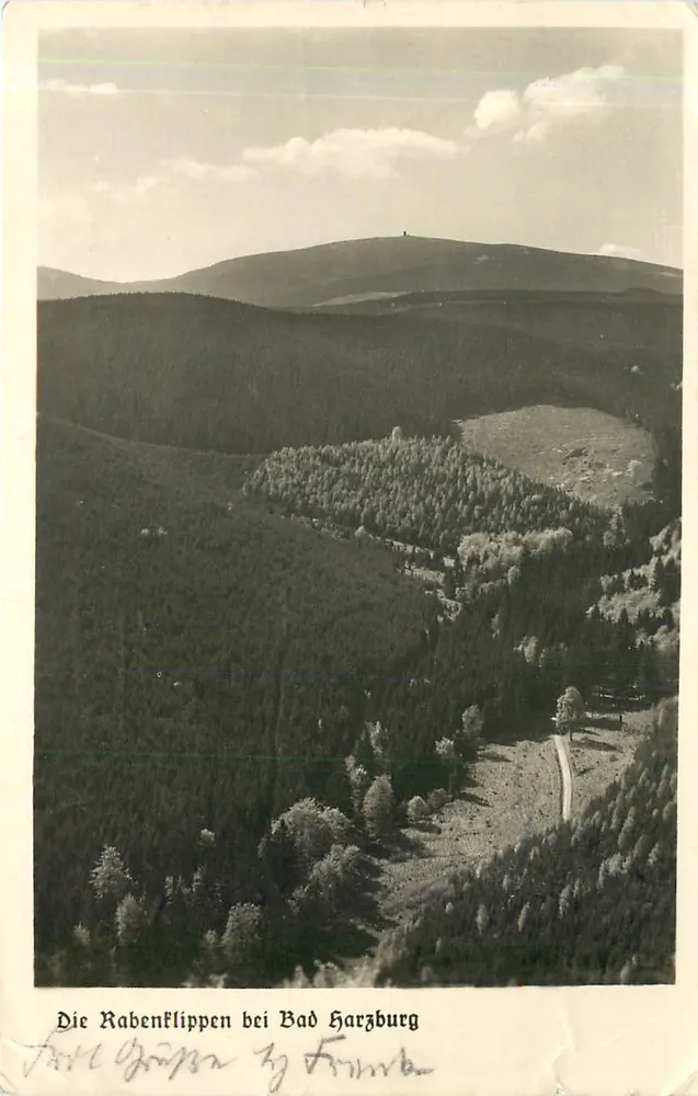 As Rabenklippen perto de Bad Harzburg — vista panorâmica — editor Waldhaus Rabenklippen - Frente