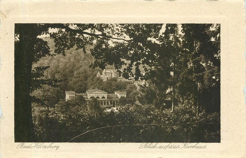 Bad Harzburg — Blick auf das Kurkhaus — Kunstverlagsanstalt Bruno Hansmann, Cassel, Nr. 16123 - Recto