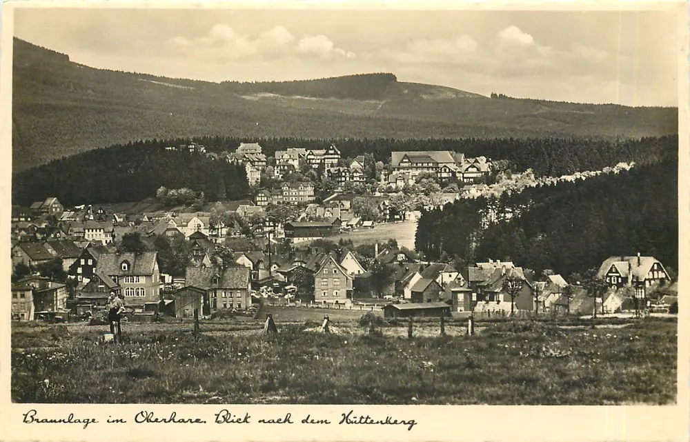 Braunlage im Okerharse — Blick zum Kittenberg — Carl Mittag, Kunst- und Postkartenverlag, Germrude im Harz - Vorderseite
