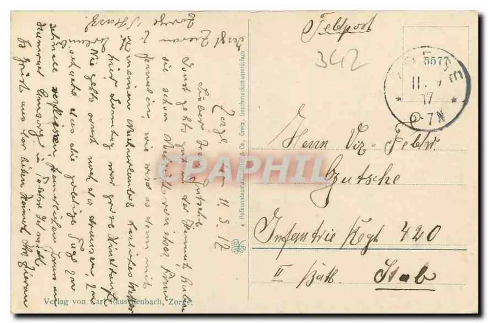 Neuer Teich bei Zorge (Harz) — paysage lacustre entouré de forêts — Verlag von Carl Hausenbach, Zorge - Verso