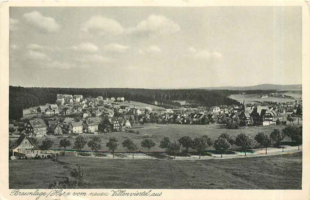 Braunlage/Harz vom neuen Villenviertel aus — Verlag: Braunschweig, Nr. 684 - Vorderseite