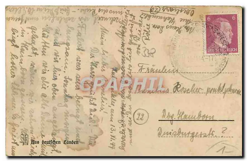 Hahnenklee im Harz — Blick ins Granetal — unbekannter Verlag - Rückseite
