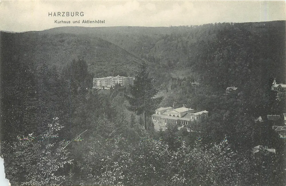 Harzburg — Kurhaus und Aktienhotel — Dr. Trenkler Co., Leipzig - Vorderseite