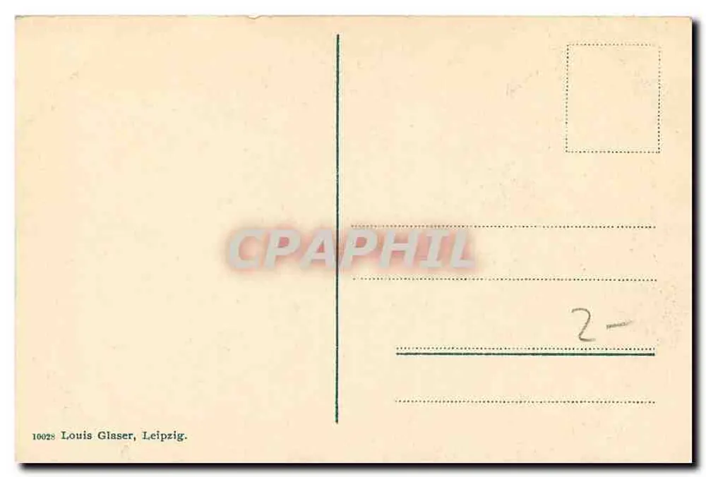 Höhenkurort Hahnenklee i. Oberharz, Schlucht — Verlag Louis Glaser, Leipzig, Nr. 10028 - Rückseite