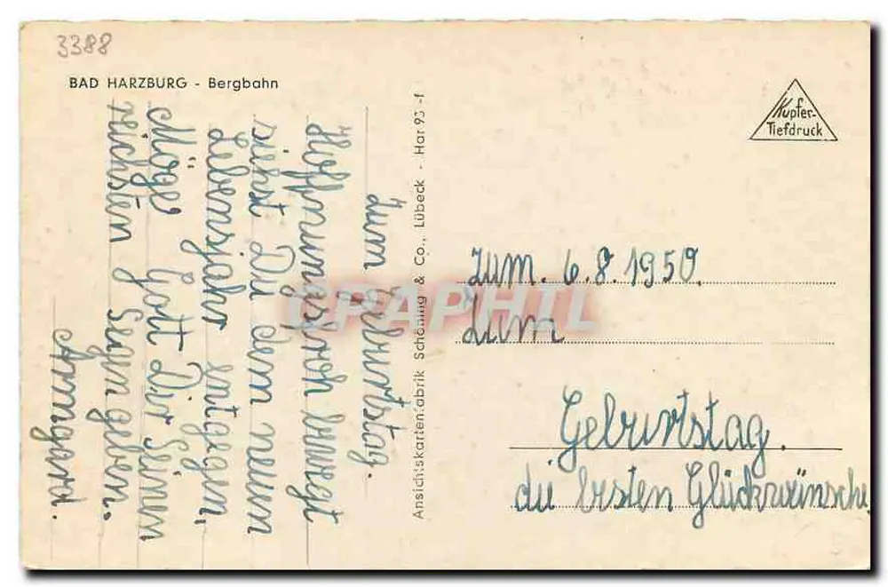 Bad Harzburg — Kolej górską — Hupfer-Tiefdruck & Co. - Har 93-4 - Rewers