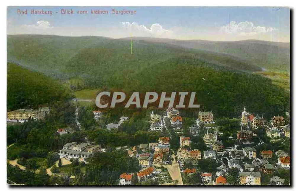 Bad Harzburg — Blick vom kleinen Burgberge — Stengel & Co., Dresden - Recto