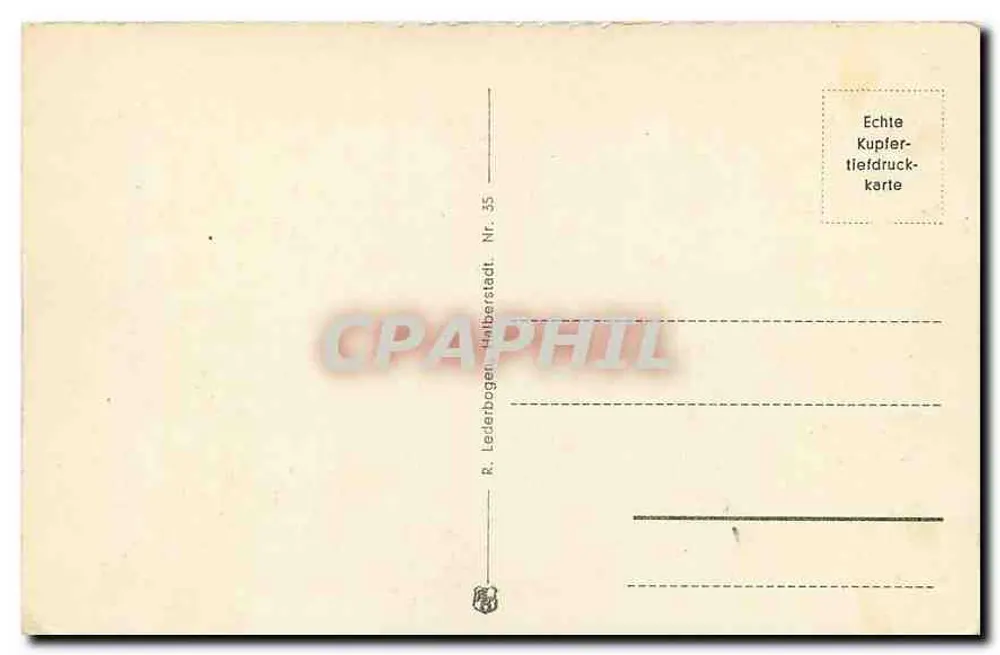 Goslar — Kaiserhaus mit Hissberg vom Marktkirchturm — R. Lederbogen, Halberstadt - Verso