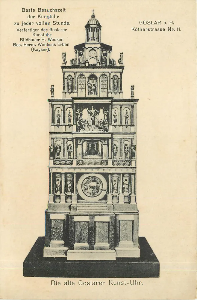 Goslar — Die alte Uhr von Kunst — Verlag Kayser, Goslar a.H. - Vorderseite