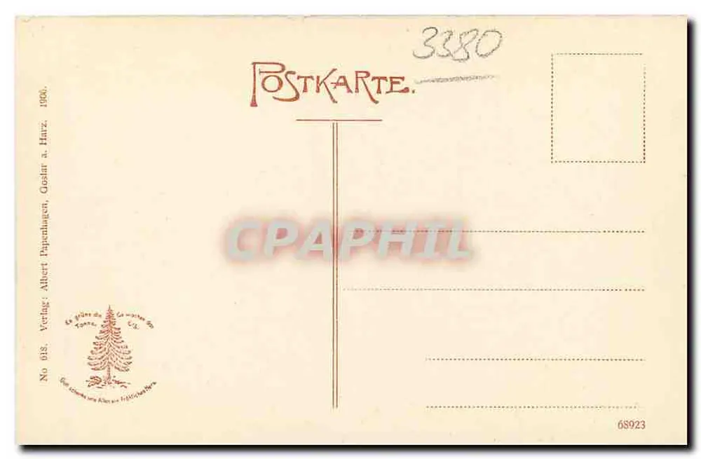 Goslar am Harz — Mercado con el ayuntamiento — Albert Dapenhagen & Cie, N.º 018 - Reverso