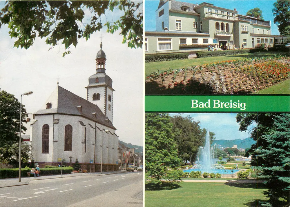 Bad Breisig — Igreja, hotel e fonte — Volkan-Weilbing - Frente