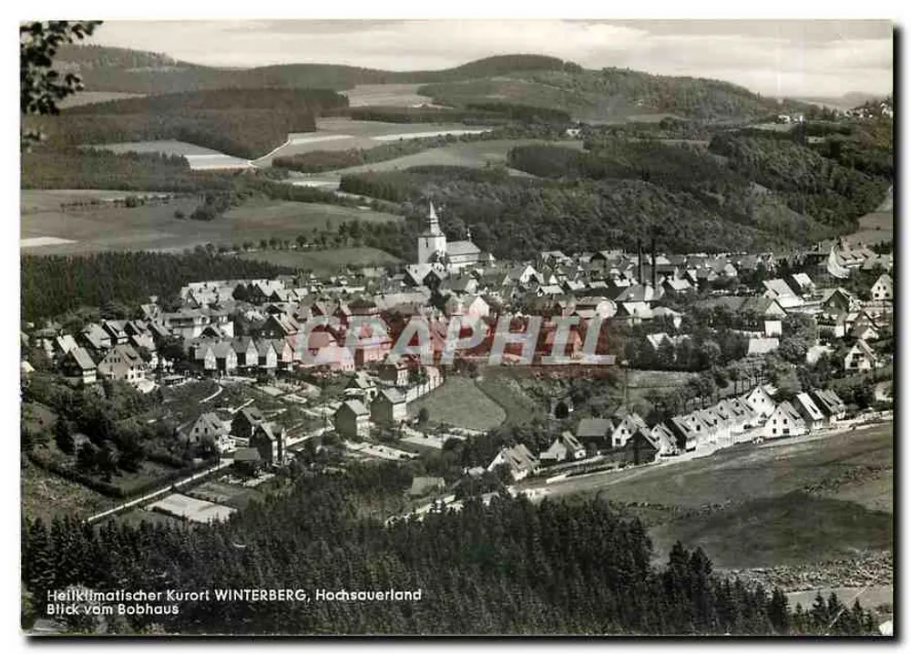Winterberg — Luftbild vom Bobhaus — Graphphil - Vorderseite