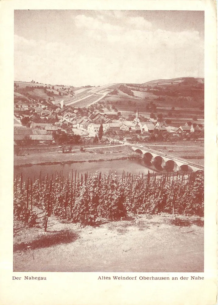 Der Nahegau — Altes Weindorf Oberhausen an der Nahe - Vorderseite