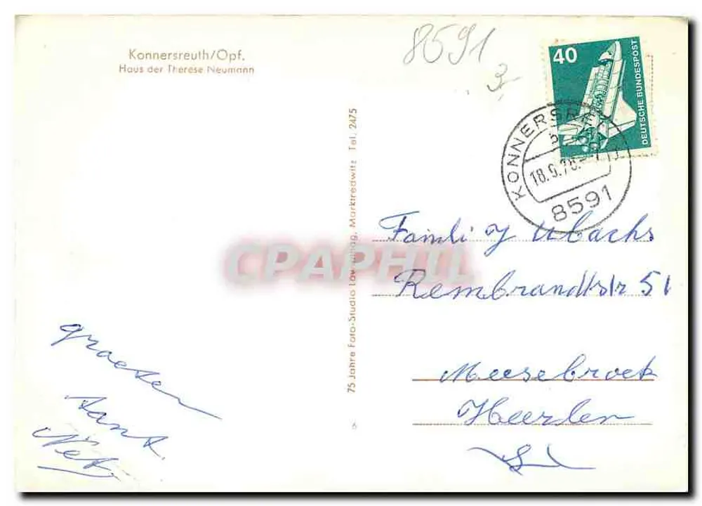 Konnersreuth/Opf. — Huis van Therese Neumann — Konnersreuth, Duitsland - Achterkant