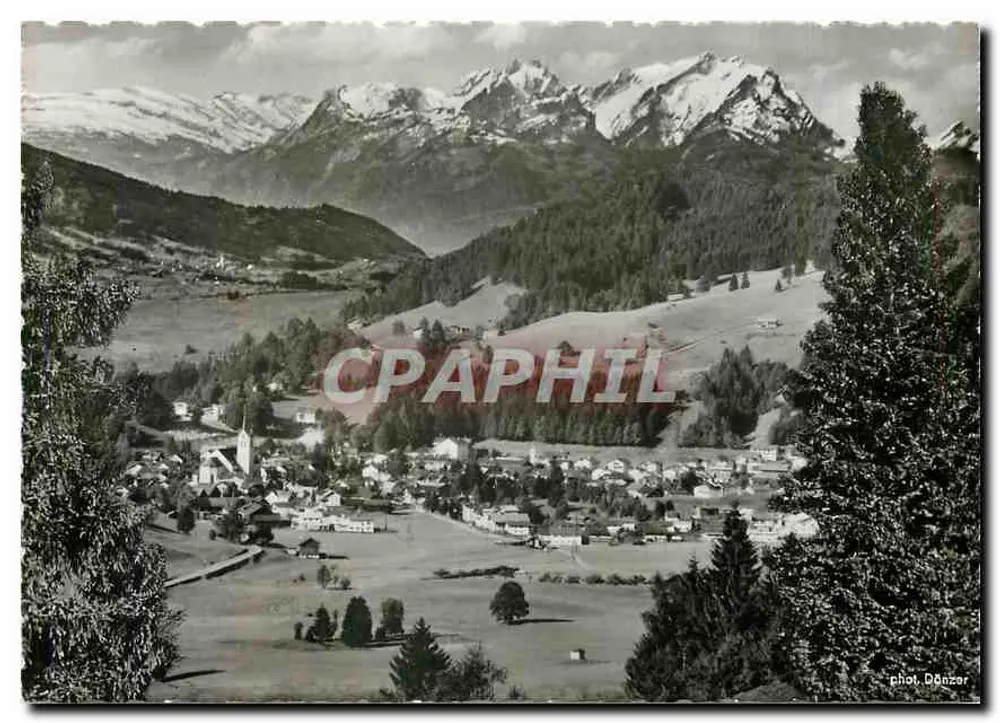 Schrothkurort Oberstaufen — vista sobre as Alpes suíças — fot. Dänzer - Frente