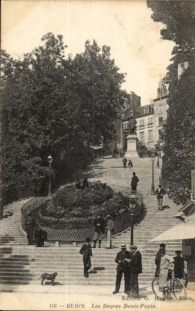 I Gradini Denis-Papin — Blois — Edizione G. Huguet, Blois - Recto