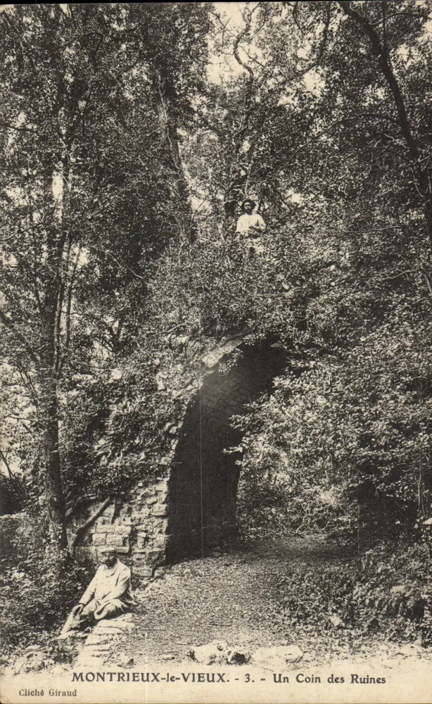 Montrieux-le-Vieux - Ein Stück der Ruinen — Cliché Giraud, n°3 - Vorderseite