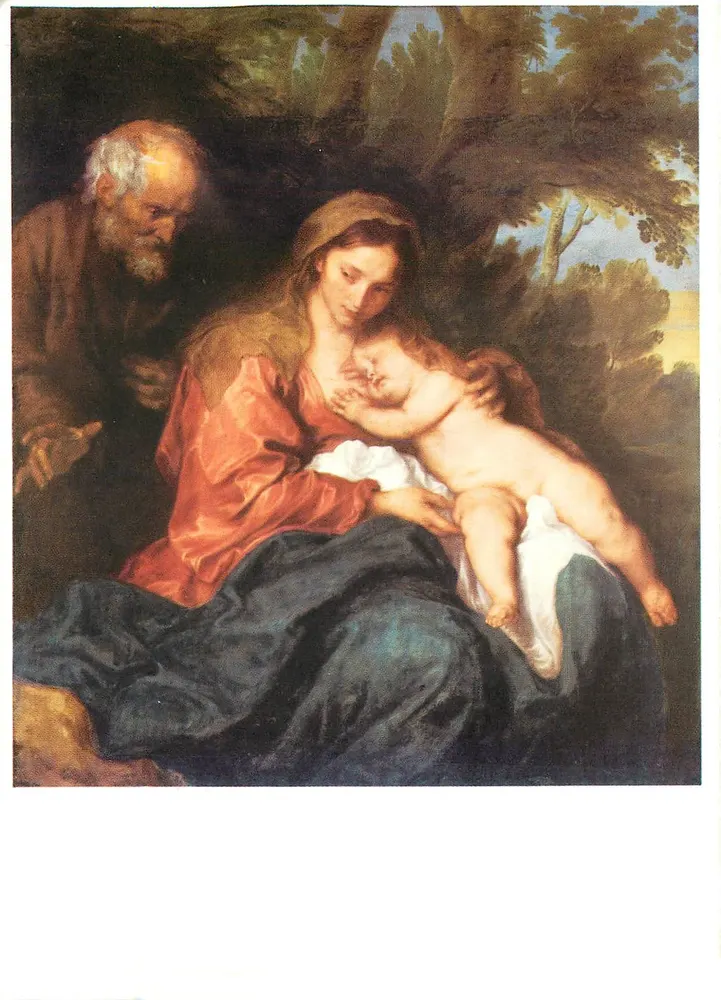 Heilige Familie — Malerei — v. DYCK, Bayerische Staatsgemäldesammlungen München - Vorderseite