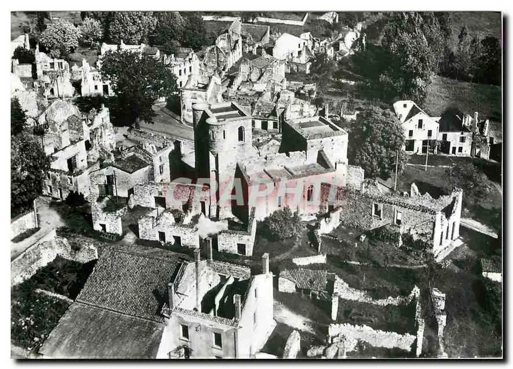 Oradour-sur-Glane — zerstört am 10. Juni 1944 — Luftbild (Cl. Ray Delvert - Villeneuve-sur-Lot) - Vorderseite