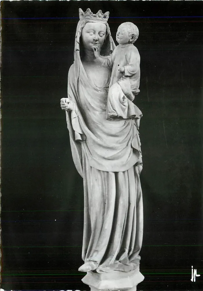 Guebwiller (Haut-Rhin) — Kirche der Dominikaner — Die Jungfrau mit dem Kind (14. Jahrhundert) — Studio Jean-Paul Guebwiller - Vorderseite