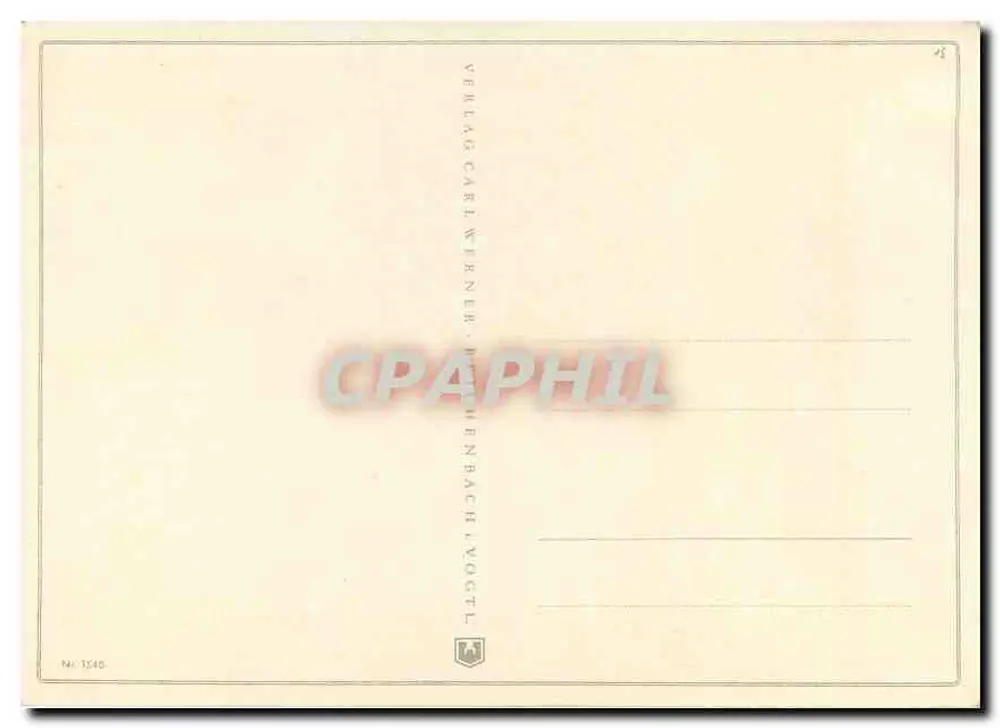 Fiori e cascatella — cartolina d'anniversario — Verlag Carl Wirner, Pottenbach, Vogtland, n° 1546 - Verso