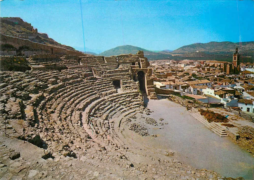 Sagunto (Valencia) — Teilansicht des römischen Theaters — Postales Durallarco, Serie 19 Nr. 451 - Vorderseite
