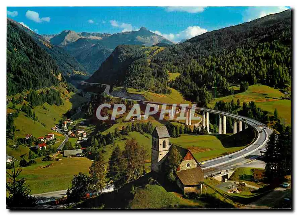 Vue de la route du Brenner près de Gries, Tyrol — Troller Kunstverlag Chizziulli, n°5 - Recto