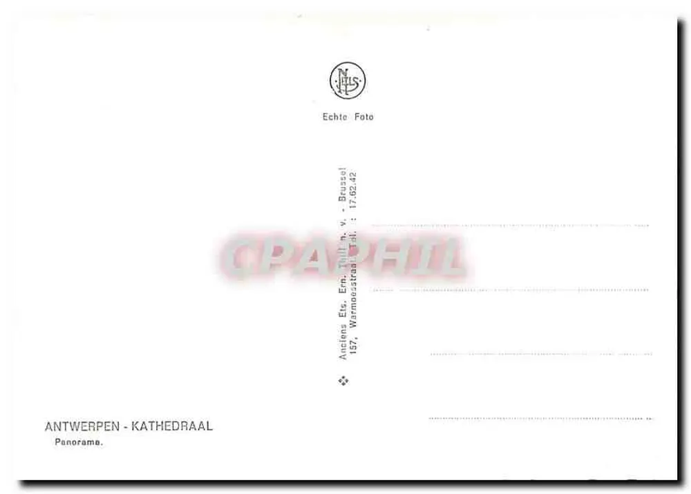 एंटवर्पेन - कैथिड्रल — पैनोरमा — एन. जेल्स - पीछे