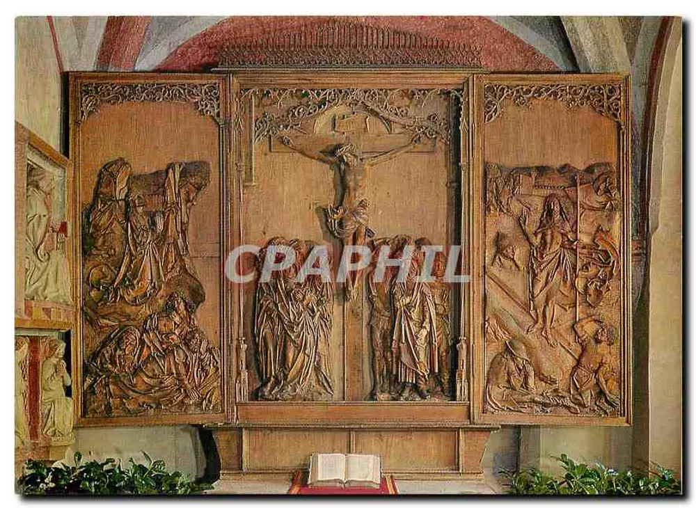 St. Peter und Paulskirche Detwang — Altar des Kreuzes von Til Riemenschneider um 1500 — Verlag A. Ohmayer - Vorderseite