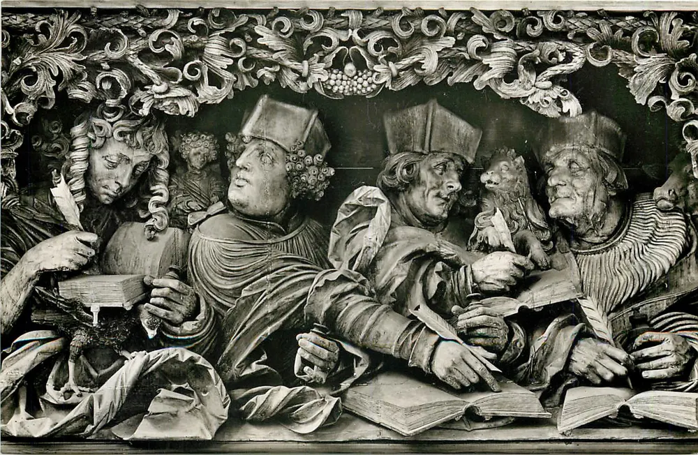 Breisach a. Rh. St. Stephansmünster — Hochaltar: Die vier Evangelisten — Meister H. L. (1526) - Vorderseite