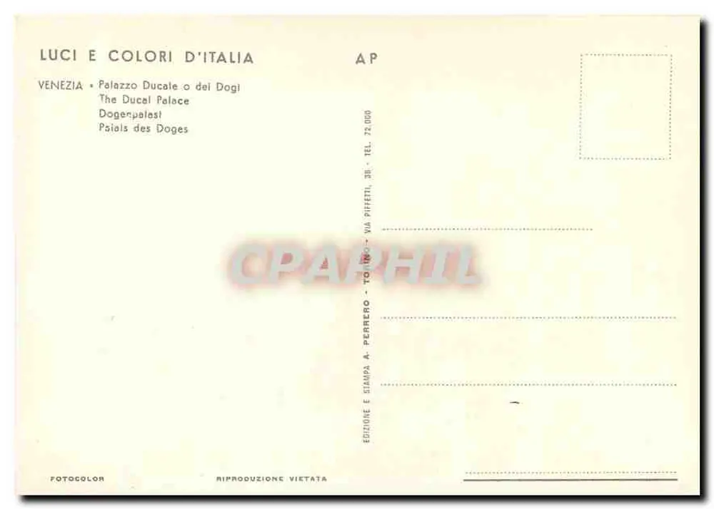 Piazza San Marco — Colunas e Palácio Ducal — Luci e Colori d'Italia - Verso