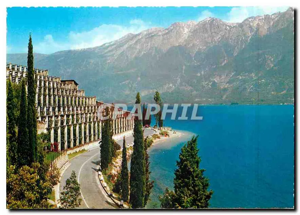 Lago di Garda - Limonale e Monte Baldo — "Colorprinta" Milano, n° 194 - Recto