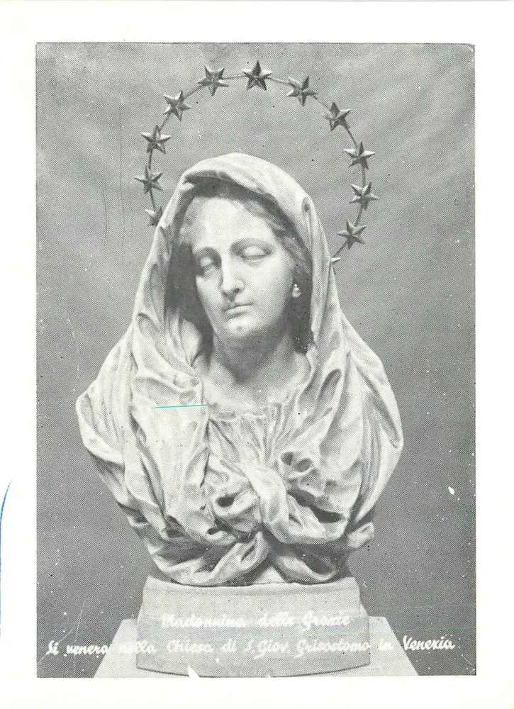 Madonnina delle Grazie — statue à la couronne d'étoiles — Vénétie - Recto