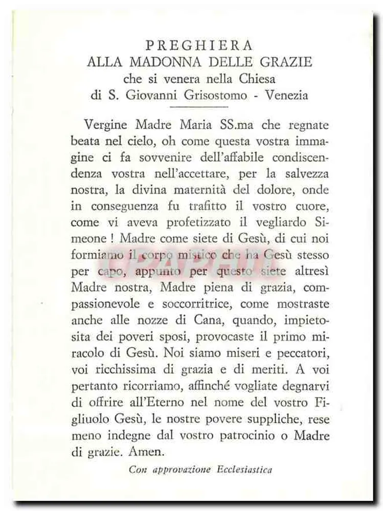Madonnina delle Grazie — statue à la couronne d'étoiles — Vénétie - Verso