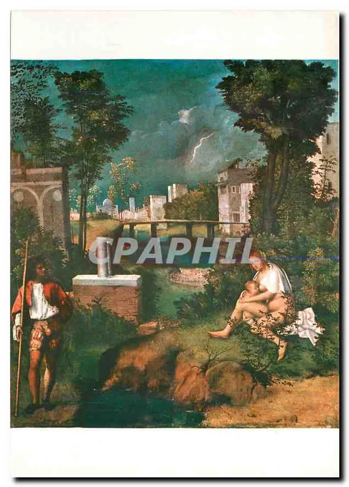 A Tempestade — Giorgione (Giorgio da Castelfranco, conhecido como) — Veneza, 1478? - 1510 — VENETIA, Gallerie dell'Accademia - Frente