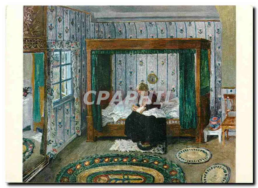 Schlafzimmer — Innenraum eines Hauses — Verlag alter Worpswer Meister - Vorderseite