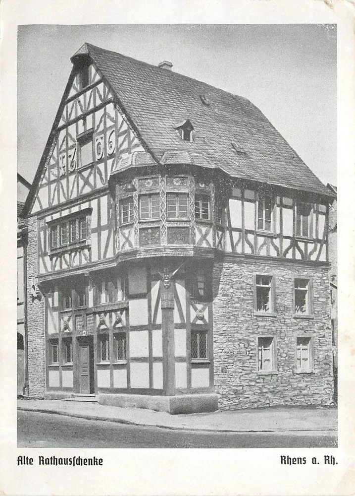 Alte Rathauschenke — Rhens a. Rh. — Gebr. Frickel - Frente