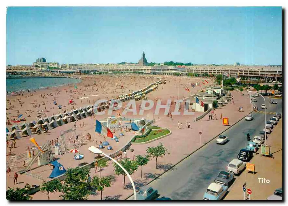 Royan — A praia e a frente marítima — M. Beriaud, 8, rue des Prés-Bonnie — Bordeaux — Cores naturais - Frente