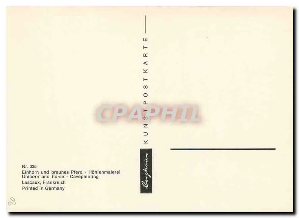 Lascaux — Pinturas parietales — Editor Bayphaus, n° 335 - Reverso