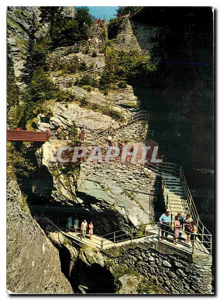 Viamala Schlucht — Treppe zur Galerie — Photohaus Geiger, Flims-Waldhaus, n°5778 - Vorderseite