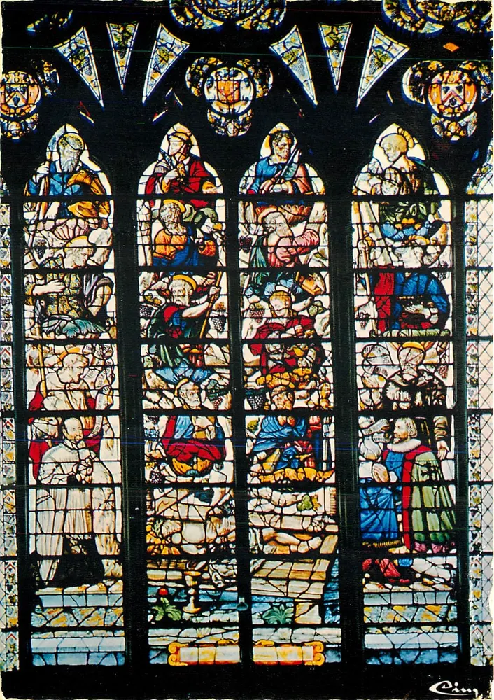 Troyes (Aube) — A catedral — Pressoir místico (16º s.) — Linard Gonthier — Cimcrome - Frente