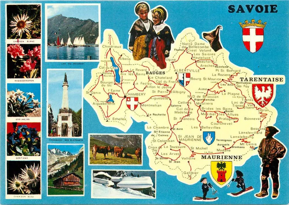 Savoie — Plan departamentu Savoie — Éditions EDY - Awers