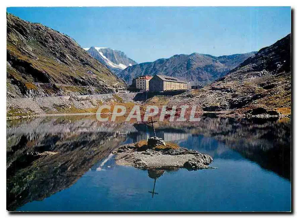 Lake and Hospice of Grand Saint Bernard — 2472 m — Daubelky Edition, Martigny - Front