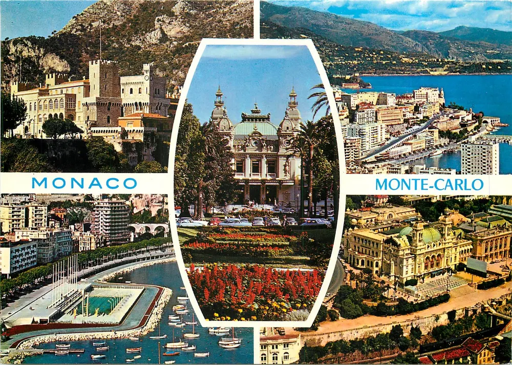 Mônaco — Monte-Carlo — Vista panorâmica — Frankcolor - Frente