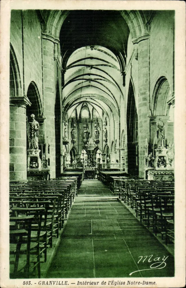 Granville — Innenraum der Kirche Notre-Dame — May, n° 503 - Vorderseite