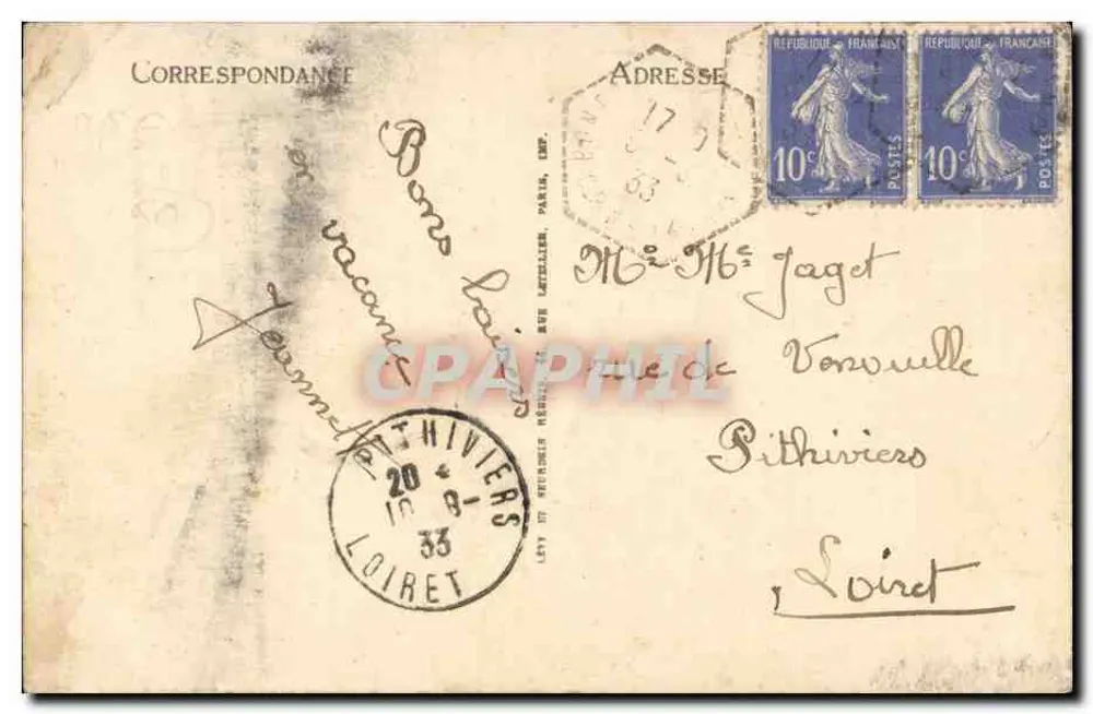 O Mont-Saint-Michel — Lado Leste — LL. — n° 189 - Verso
