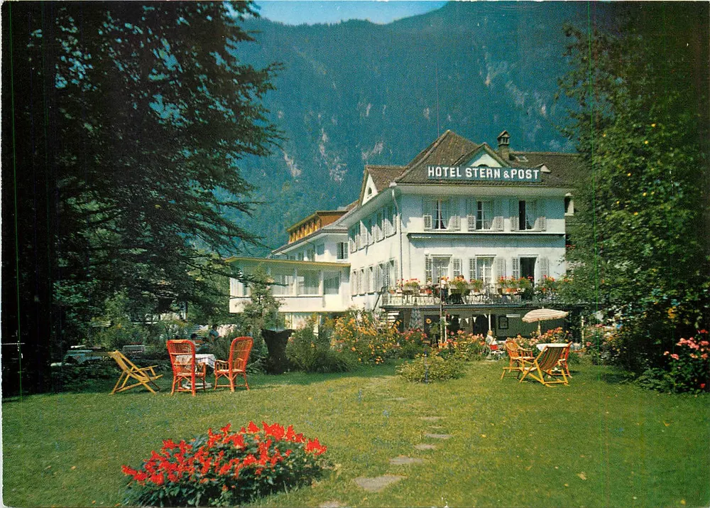 Hôtel Stern & Post — Amsteg — Photo-Edition O. Sissi-Jenny, Thalwil-ZH - Recto