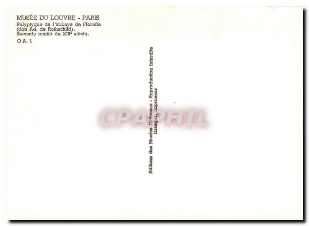 Políptico da abadia de Floreffe — doação Ad. de Rothschild — Museu do Louvre, Paris - Verso